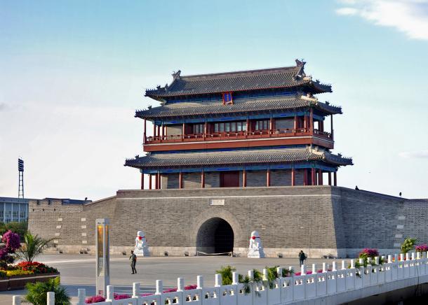 La porte Yongdingmen en 2009.