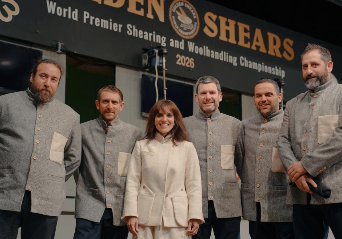 La selección de Euskal Herria en el Mundial Golden Shears que se celebra en Nueva Zelanda.