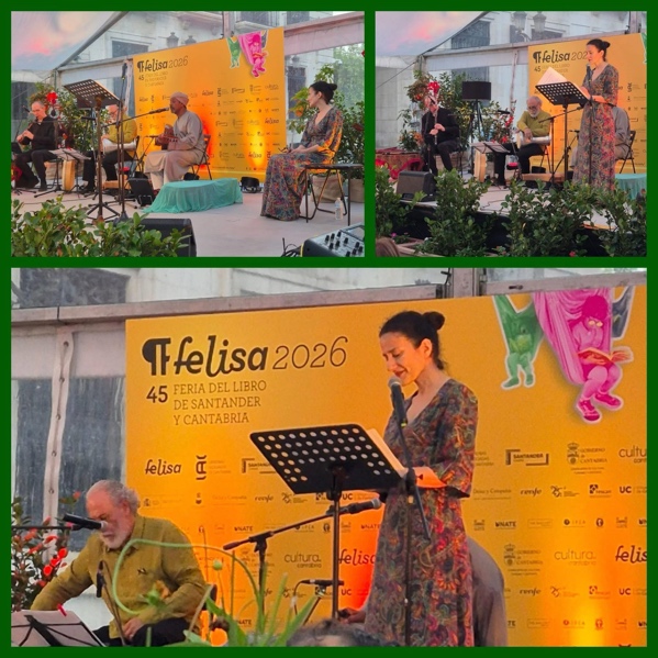 Puede ser una imagen de flauta y texto que dice "Fleliso: 0Sh မိ် Ffelisazor Felisax 027픈 Tfelisa Ifelisa2026 2026 45 FERIADELLIBRO FERIA DEL LIBRO DE DESANTANDER YCANTABRIA felisa हँ & cultu cutura feliso cuitura felis"